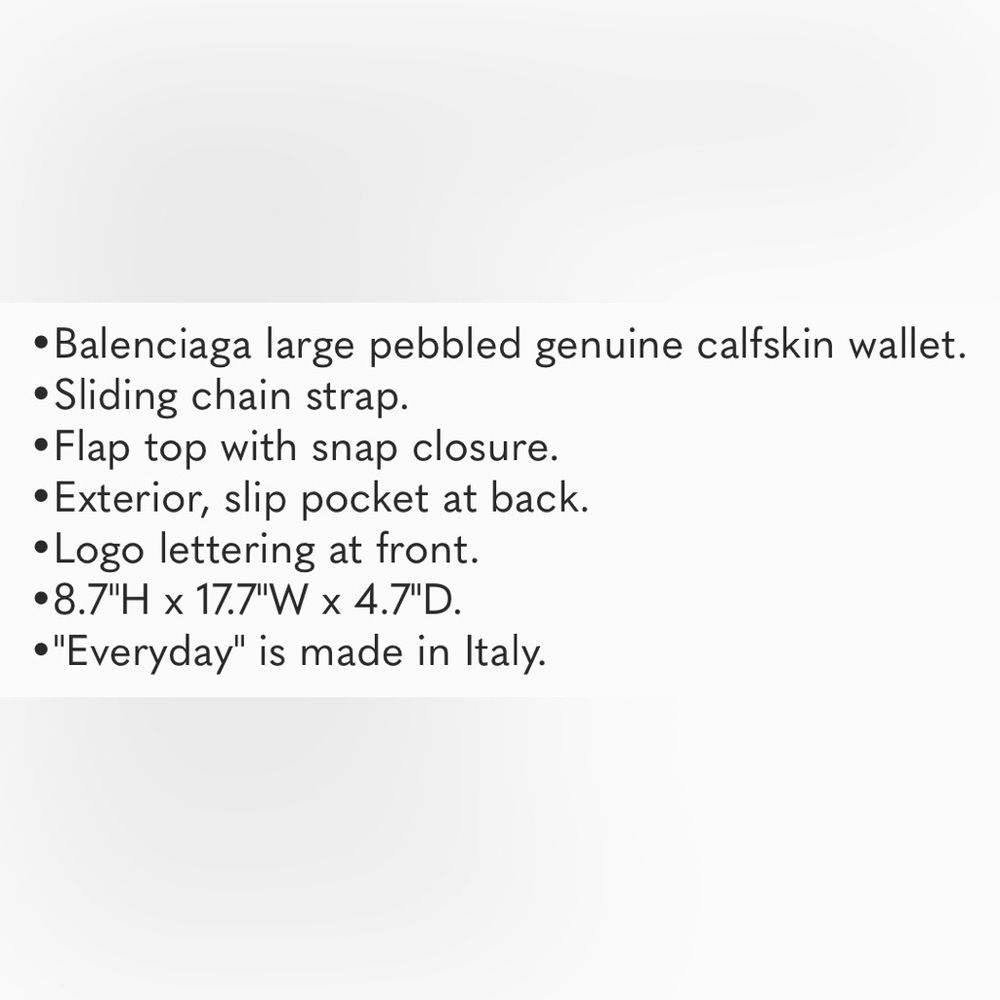 Balenciaga, Black Leather Crossbody w/ Front Closure. Includes Dust Bag. - Picture 16 of 16